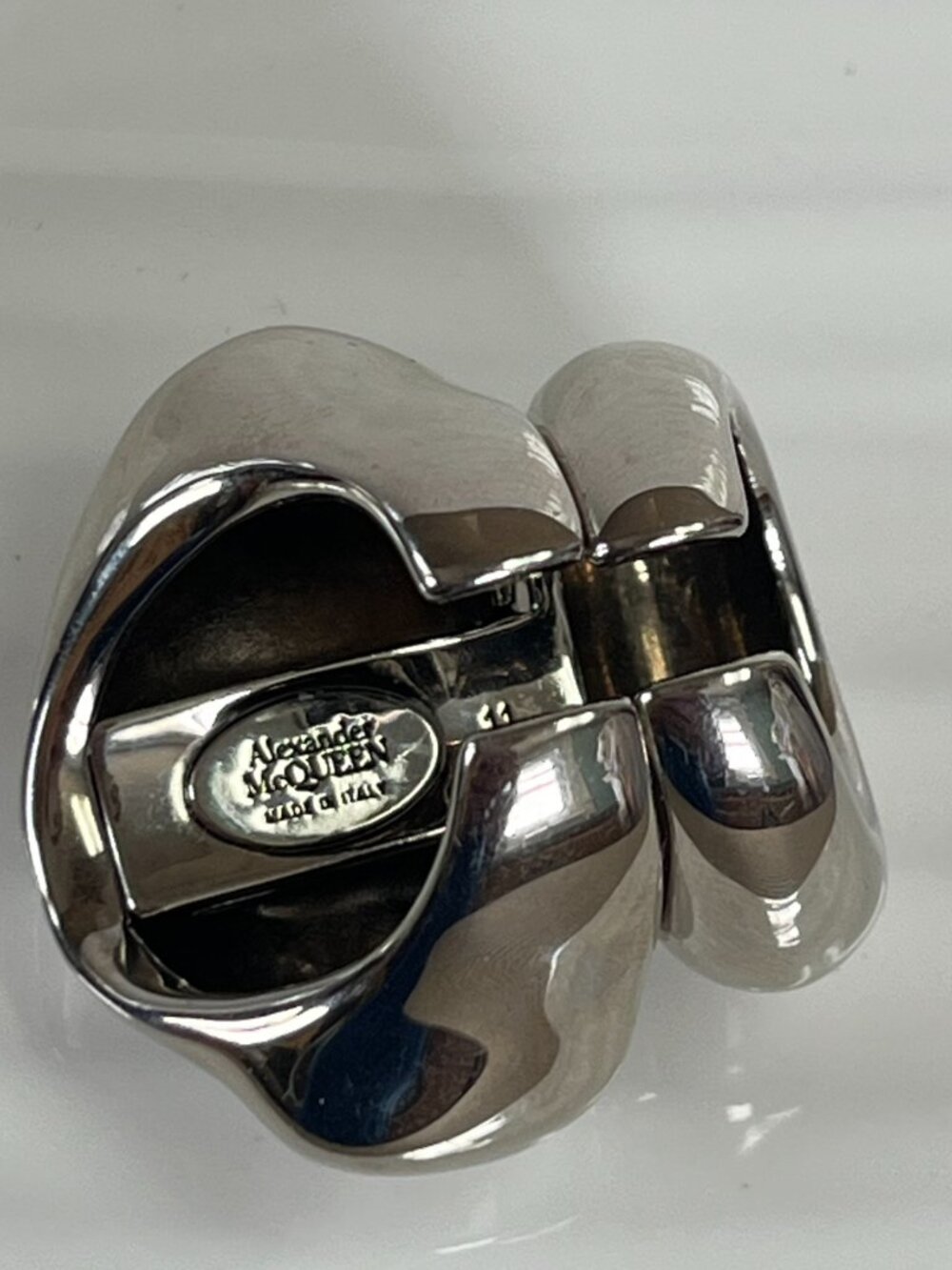 Alexander McQueen silver tone ring - Picture 3 of 4